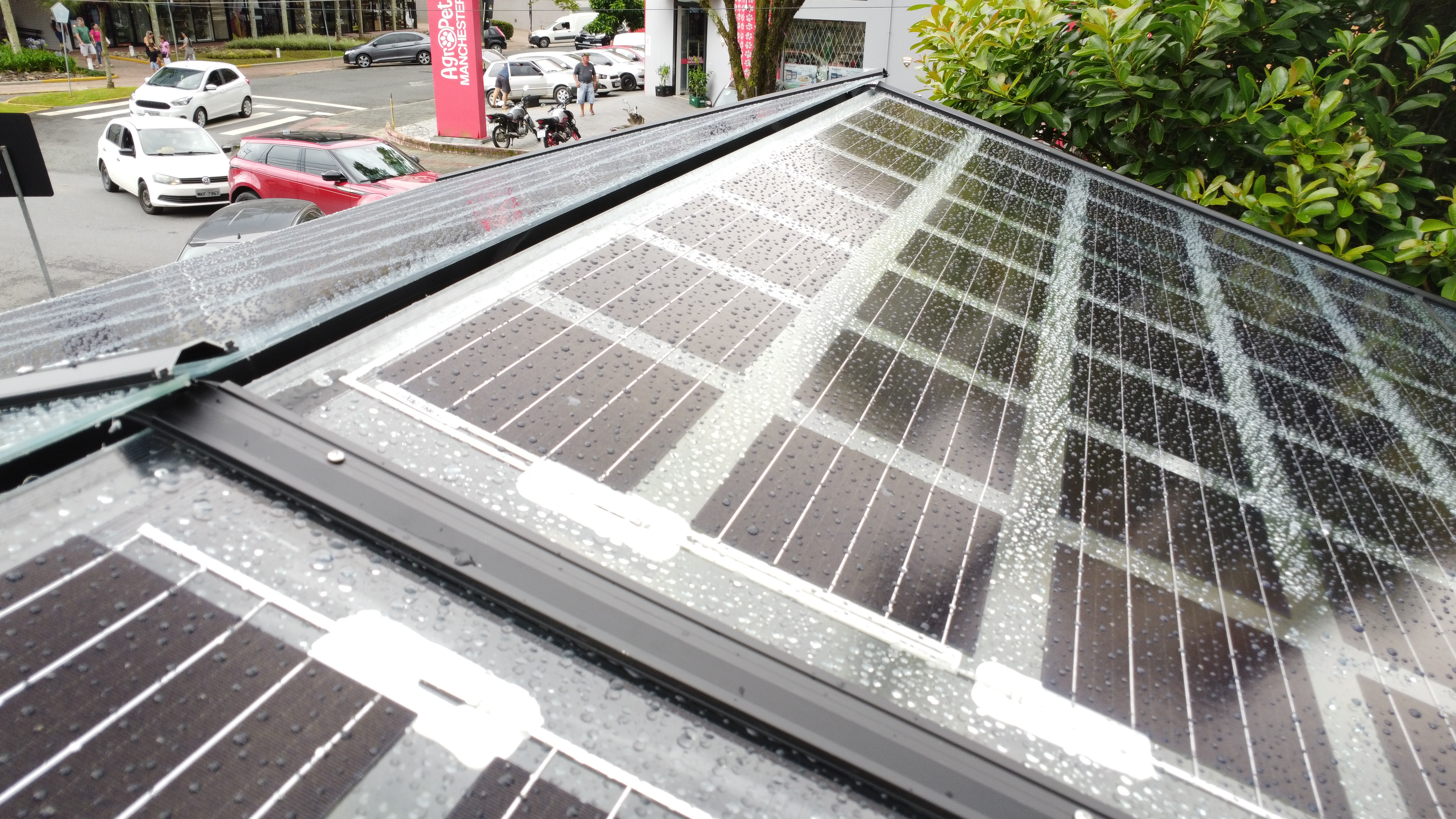 Projetos customizados | modulo solar transparente | BIPV | Pergolado fotovoltaico